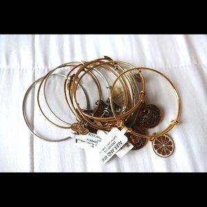8 Pack of Alex and Ani Bracelets! Gold and silver